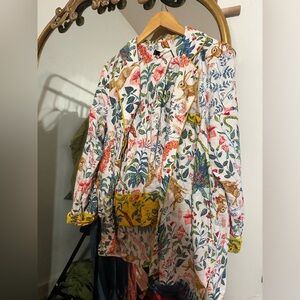 Anthropologie Kelly Louise Judd Forest Fable Pajamas Size XL cotton flannel PJ